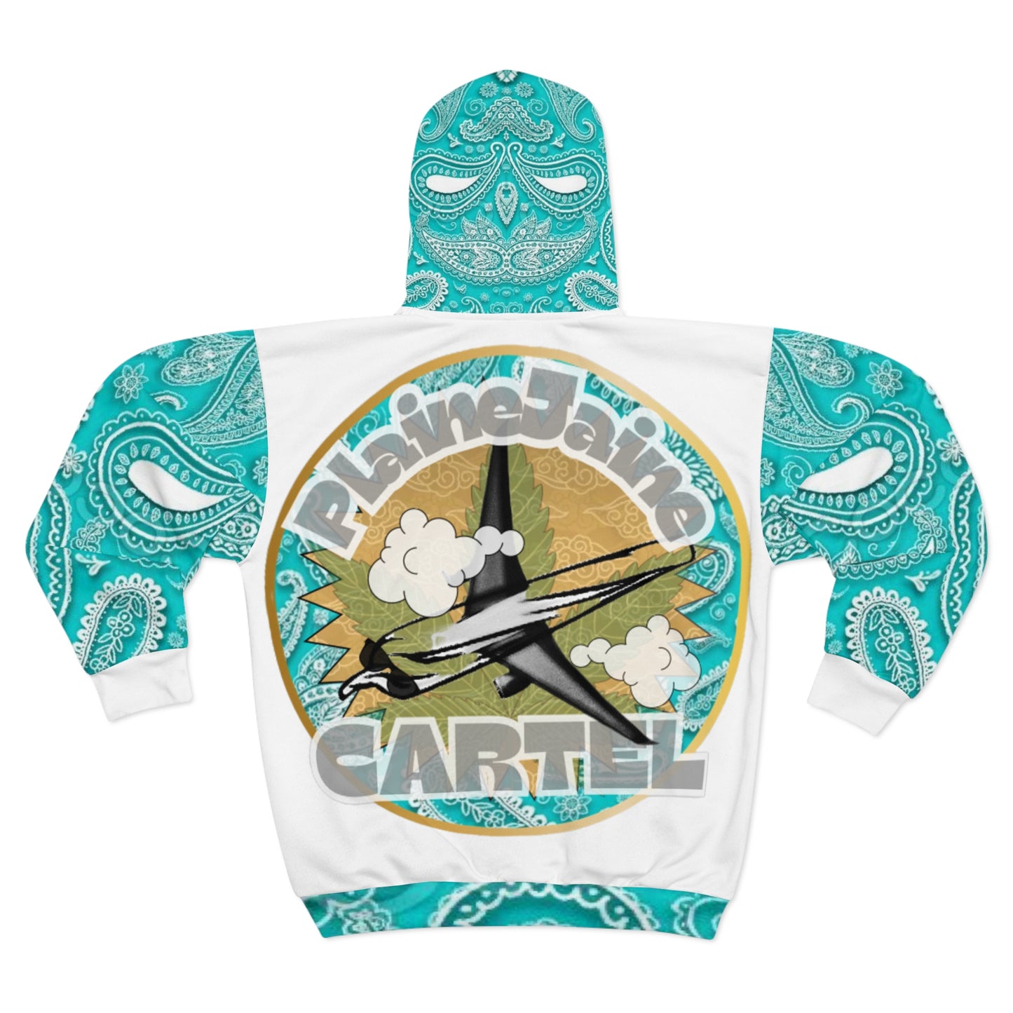 “AquaMatic Paisley” Fligh or Die: Plaine Jaine 101, Hoodie